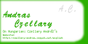 andras czellary business card